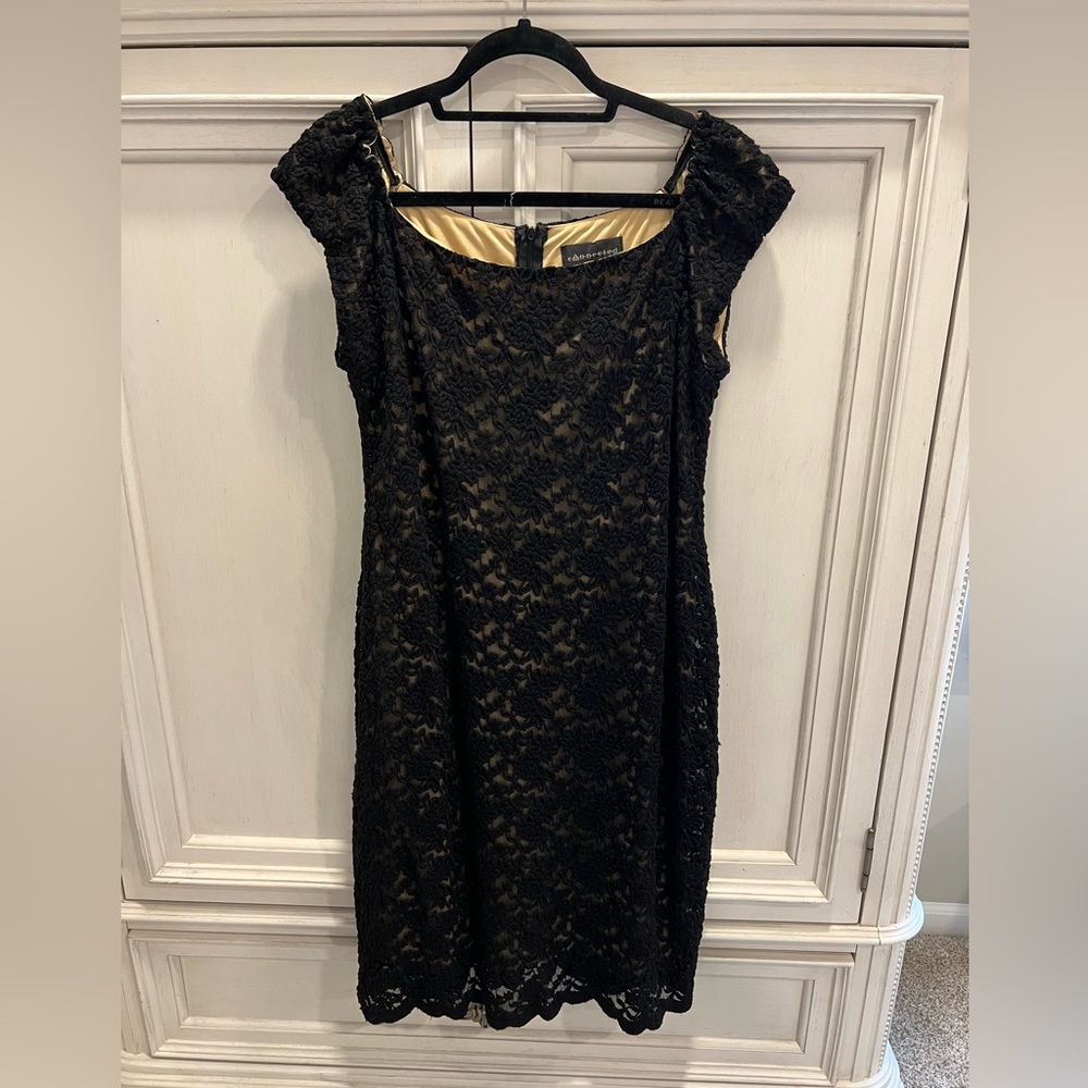 Black Floral Lace Dress